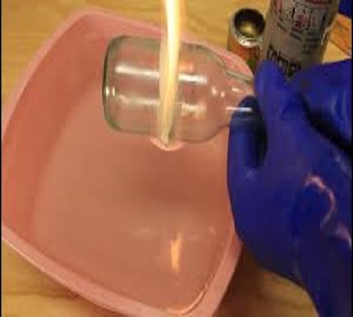 Cara Mudah Memotong Botol Kaca dengan Benang Wol 2