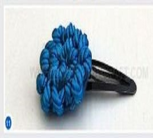 Jepit Rambut Bunga atau Hair Flower Clips dari Tali Kur atau Paracord