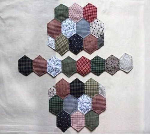 Tutorial Membuat Tas Patchwork Hexagon dari Kain Perca atau Baju Bekas 1